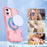 For iPhone 16 Plus Case Compatible with MagSafe Kickstand TPU + PC Shockproof Phone Back Cover - Pink - 5