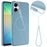 For Samsung Galaxy A06 4G Magnetic Case TPU Phone Back Cover with Lanyard - Blue - 1