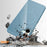 For Samsung Galaxy A06 4G Magnetic Case TPU Phone Back Cover with Lanyard - Blue - 3