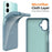 For Samsung Galaxy A06 4G Magnetic Case TPU Phone Back Cover with Lanyard - Blue - 4
