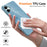 For Samsung Galaxy A06 4G Magnetic Case TPU Phone Back Cover with Lanyard - Blue - 5