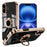 For iPhone 16 Case with Astronaut Ring Kickstand 6D Electroplating TPU Phone Cover - Black - 1