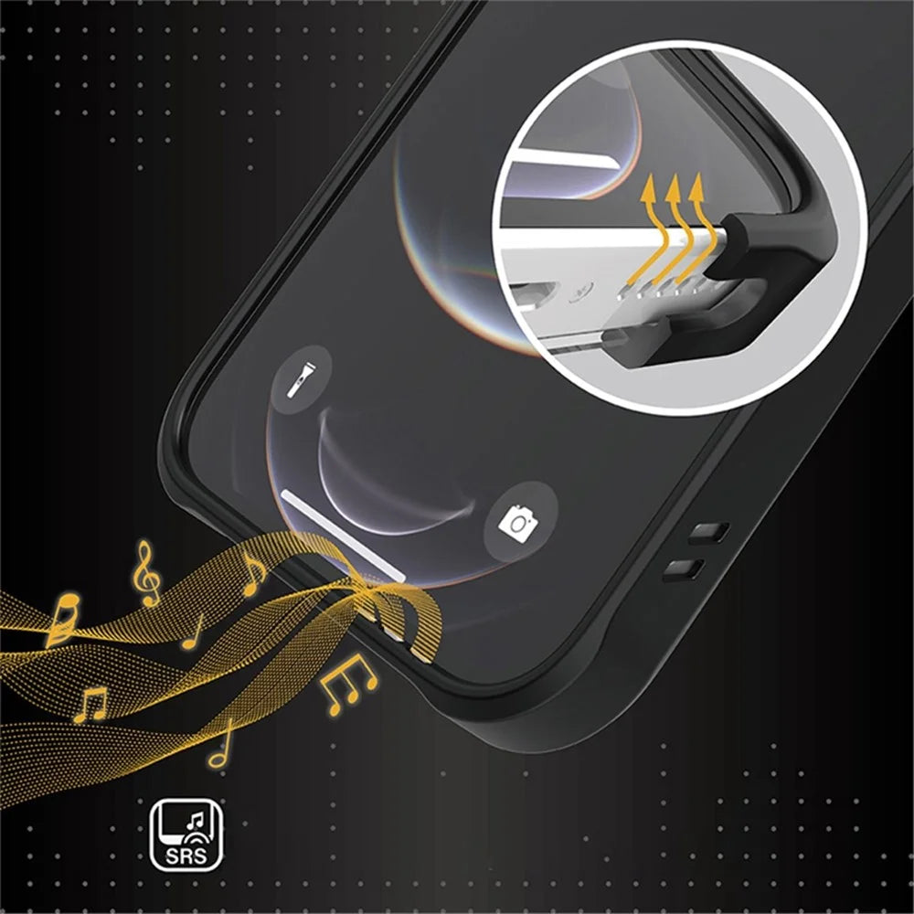 TLEGEND DX Shockproof Phone Case for iPhone 14 Pro Max, Military Grade TPU+PC Protective Phone Cover - Black - 5