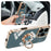 For iPhone 16 Pro Max Case Precise Cutouts 6D Electroplating TPU Phone Cover with Ring Holder - Grey - 3