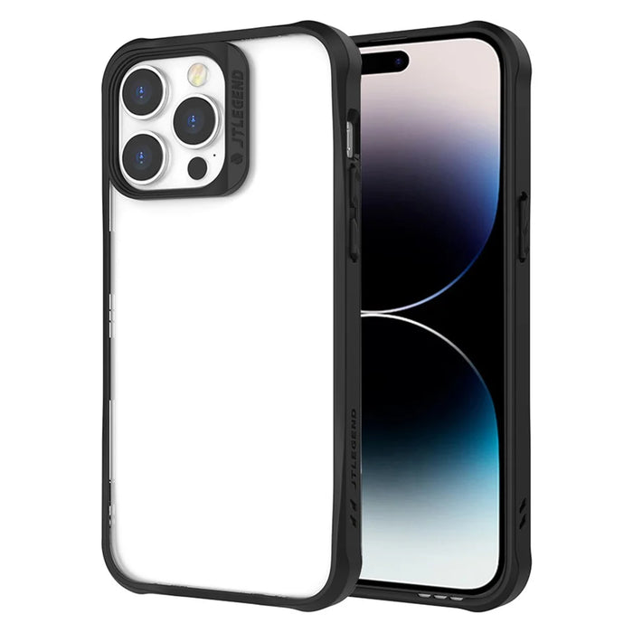 TLEGEND DX Military Grade Anti-fall Phone Case for iPhone 14 Pro, Scratch-resistant TPU+PC Cell Phone Cover - Black - 1
