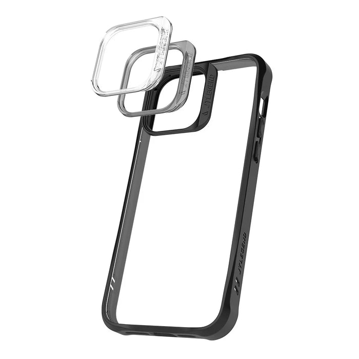 TLEGEND DX Military Grade Anti-fall Phone Case for iPhone 14 Pro, Scratch-resistant TPU+PC Cell Phone Cover - Black - 2