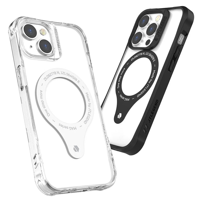 TLEGEND DX MAG Military Grade Phone Case for iPhone 14 Plus, Shockproof TPU + PC Protetive Back Cover with Camera Frame Support Wireless Charging - Black - 5