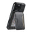 SUTENI M3 For iPhone 16 Pro Max Magnetic Case Cowhide Texture Leather Back Cover with Card Bag Kickstand - Black - 4