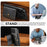 SUTENI M4 For iPhone 16 Pro Magnetic Case with Card Holder Cowhide Texture Leather Back Cover - Black - 6