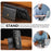 SUTENI M4 For Samsung Galaxy S24 Ultra Magnetic Case with Card Holder Cowhide Texture Leather Back Cover - Black - 5