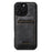 SUTENI M5 For iPhone 16 Pro Magnetic Case with Card Bag Cowhide Texture Leather Phone Back Cover - Black - 3