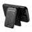 SUTENI M5 For iPhone 16 Pro Magnetic Case with Card Bag Cowhide Texture Leather Phone Back Cover - Black - 5