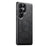 SUTENI M5 For Samsung Galaxy S24 Ultra Magnetic Case with Card Bag Cowhide Texture Leather Phone Back Cover - Black - 3