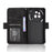 For Nothing Phone (3a) Pro Leather Case Phone Wallet Cover with Multiple Card Slots - Black - 6