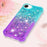 For iPhone 17e / 16e TPU Case Gradient Quicksand Phone Back Cover - Sky Blue+Purple - 6