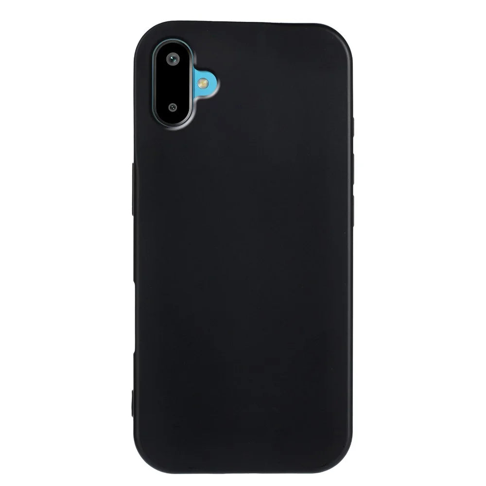 For Samsung Galaxy M06 5G / Galaxy F06 5G TPU Case Soft Matte Anti-fingerprint Phone Back Cover - Black - 6
