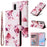 For Samsung Galaxy A56 5G Case Lacquered Marble Pattern Leather Phone Cover - Rose Gold - 1