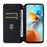 For ZTE nubia Music 2 Case Wallet Rhombus Imprinted Leather Phone Cover - Black - 2