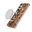 For Samsung Galaxy S25 Phone Magnetic Case Embossed Pattern PC Mobile Cover - Granule Black - 3