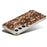 For Samsung Galaxy S25 Phone Magnetic Case Embossed Pattern PC Mobile Cover - Granule Black - 5