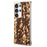 For Samsung Galaxy S25 Ultra Phone Magnetic Case Embossed Pattern PC Mobile Cover - Granule Black - 1