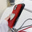 For iPhone 16 Pro Max Case with Strap, Mirror TPU + PC Sparkling Glitter Phone Back Cover - Red - 6