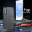 For Samsung Galaxy S25 Edge Case Skin-Touch TPU + PC Matte Phone Back Cover, Transparent Black - 2