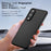 For Samsung Galaxy S25 Edge Case Skin-Touch TPU + PC Matte Phone Back Cover, Transparent Black - 7