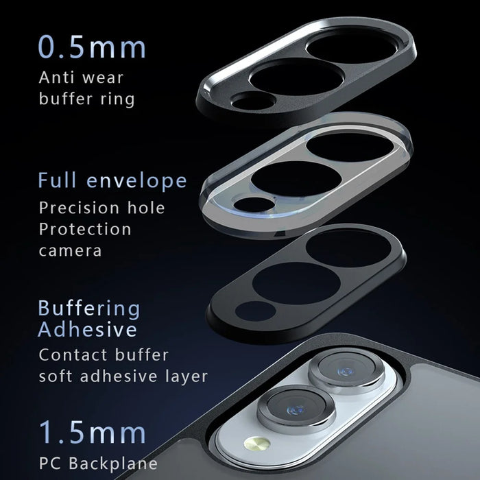 For Samsung Galaxy S25 Edge Case TPU + PC Shockproof Clear Phone Cover - 4