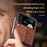 AZNS For Samsung Galaxy Z Flip4 5G Imprinted Pattern Folding Phone Case PU Leather Coated Hard PC Back Cover - Brown - 6