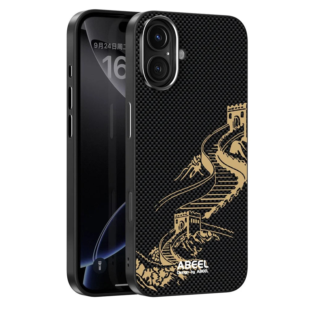 ABEEL For iPhone 16 Plus Case Compatible with MagSafe Ultra Slim PC TPU Phone Back Cover - The Great Wall - 1