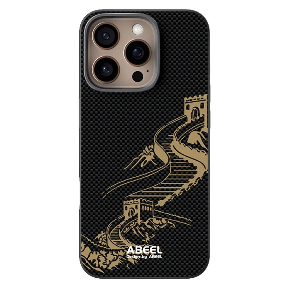 ABEEL For iPhone 16 Pro Max Case Compatible with MagSafe Ultra Slim PC TPU Phone Back Cover - The Great Wall - 2