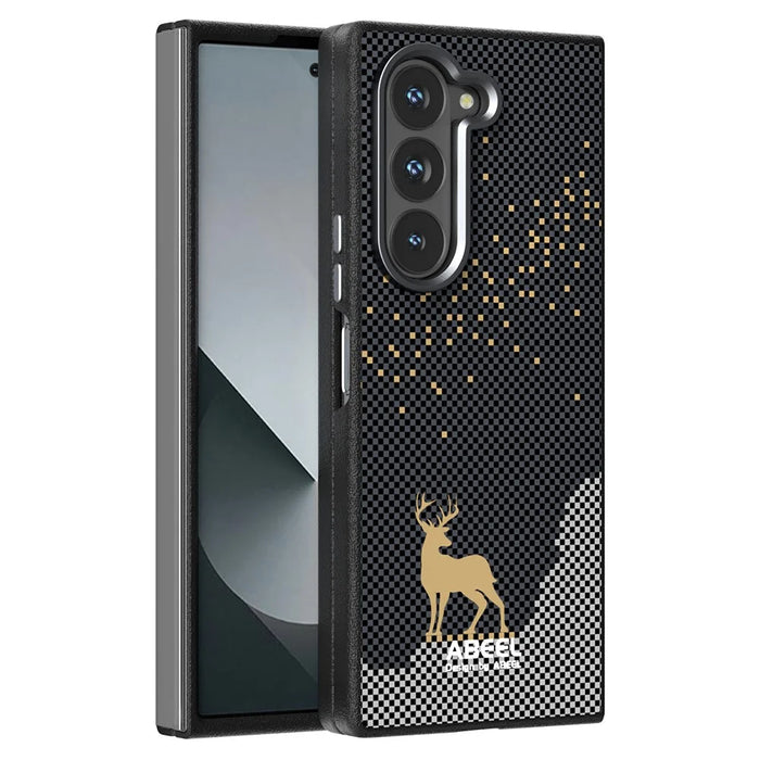 ABEEL For Samsung Galaxy Z Fold6 5G Magnetic Case Ultra Slim PC TPU Phone Back Cover - Deer - 1