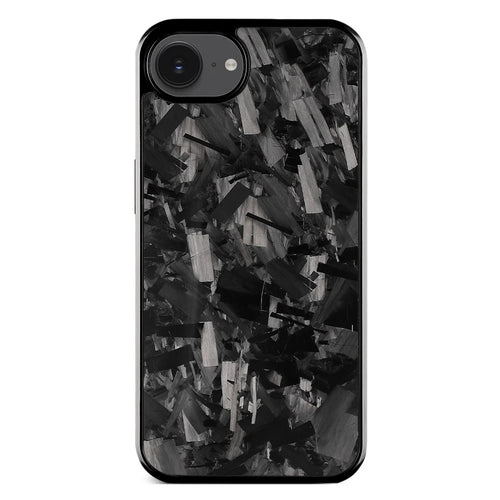 For iPhone 17e / 16e Magnetic Case Large Texture Aramid Fiber + TPU Phone Cover - Black - 1