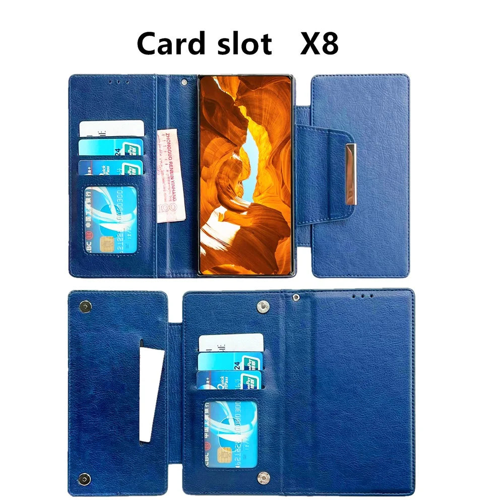 For Samsung Galaxy A36 5G Case Detachable PU Leather 2 in 1 Magnetic Wallet Phone Cover - Sapphire - 3