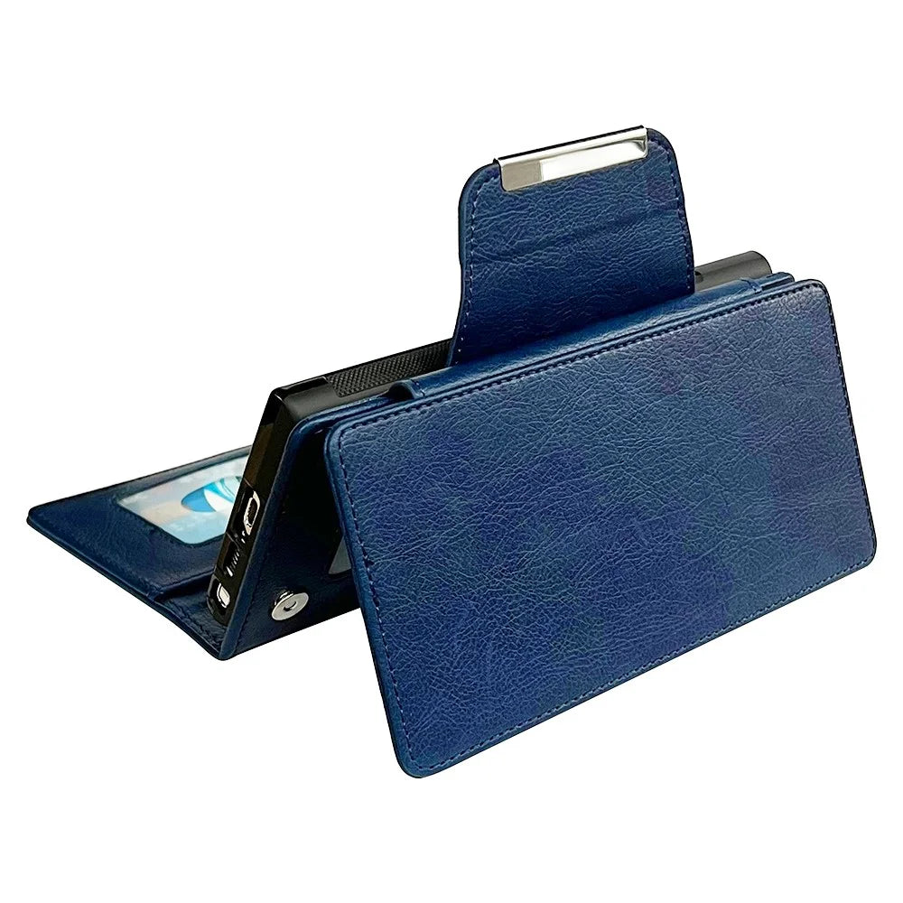 For Samsung Galaxy A36 5G Case Detachable PU Leather 2 in 1 Magnetic Wallet Phone Cover - Sapphire - 5