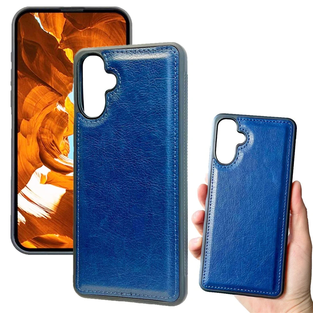 For Samsung Galaxy A36 5G Case Detachable PU Leather 2 in 1 Magnetic Wallet Phone Cover - Sapphire - 6
