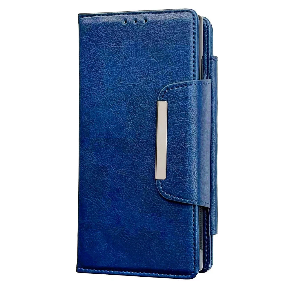 For Samsung Galaxy A36 5G Case Detachable PU Leather 2 in 1 Magnetic Wallet Phone Cover - Sapphire - 7