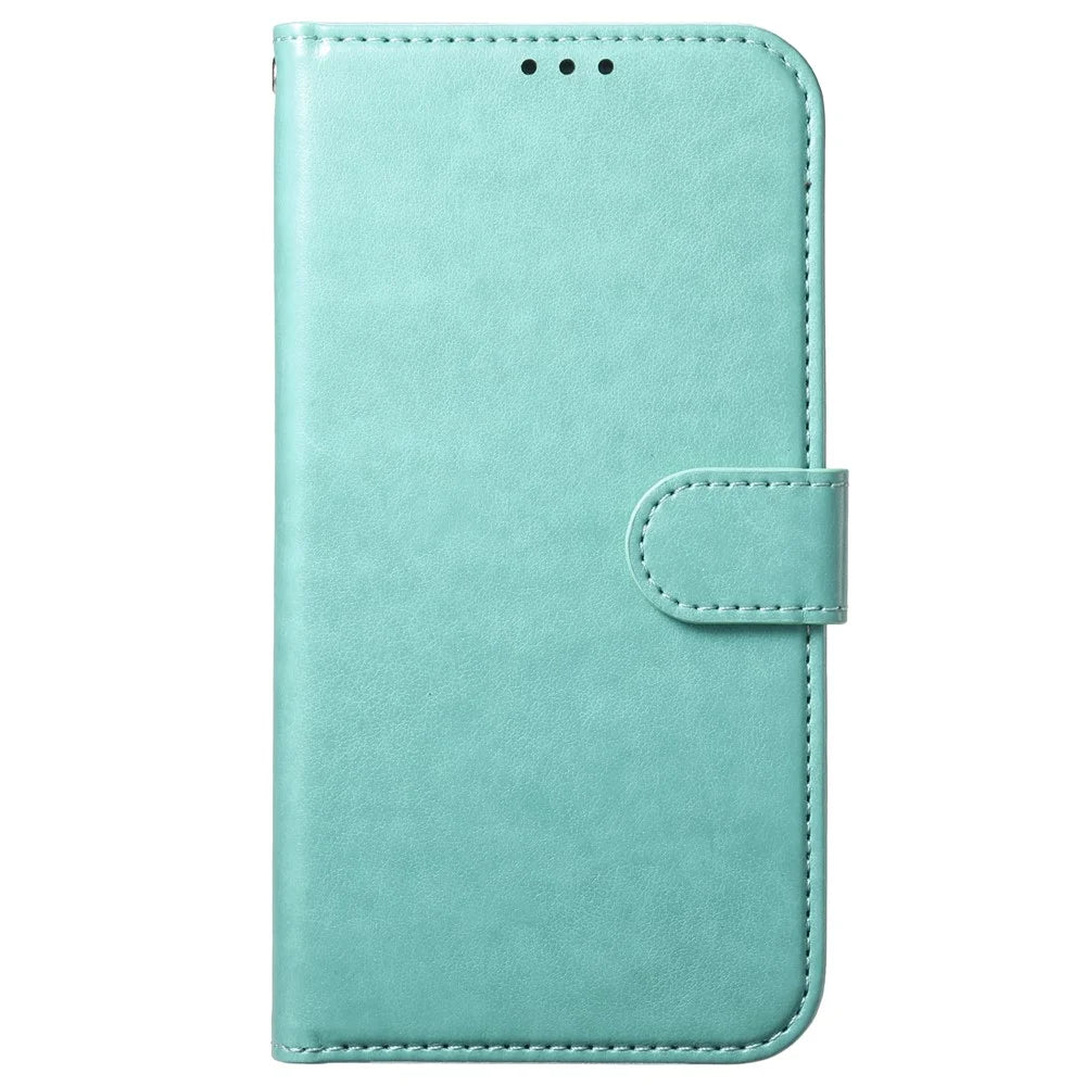 For OnePlus 13 Wallet Phone Case with 8 Card Slot Stand PU Leather Folio Flip Cover - Green - 5