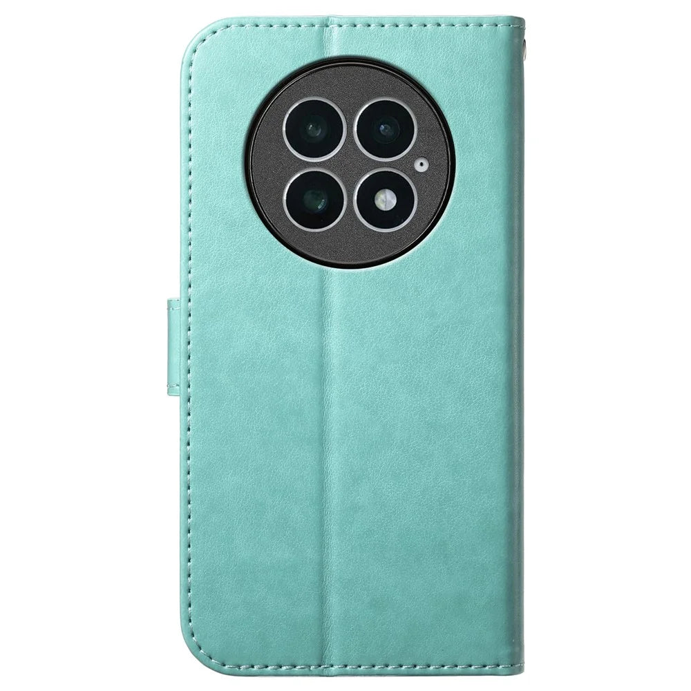 For OnePlus 13 Wallet Phone Case with 8 Card Slot Stand PU Leather Folio Flip Cover - Green - 6
