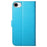 For iPhone 17e / 16e Wallet Phone Case with 8 Card Slot Stand PU Leather Folio Flip Cover - Sky Blue - 6