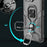 For iPhone 16 Case Rotatable Ring Kickstand PC + TPU Shockproof Phone Cover - Titanium Grey - 3