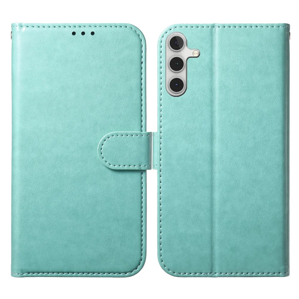 For Samsung Galaxy A36 5G Wallet Phone Case with 8 Card Slot Stand PU Leather Folio Flip Cover - Green - 1