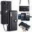 For iPhone 17e / 16e Case Zipper Pocket Wallet Leather Phone Cover with 2 Straps - Black - 1