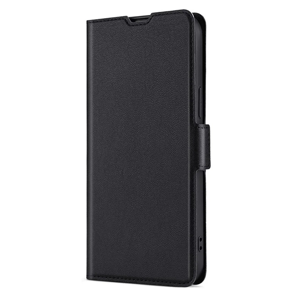 For iPhone 17e / 16e Case Card Holder PU Leather Phone Cover - Black - 2