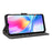 For ZTE Blade A35e (EU) (Z2466) Case Wallet RFID Blocking PU Leather Cover Viewing Stand with Strap - Black - 4
