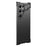 For Samsung Galaxy S25 Ultra Bumper Case Metal Frameless Shockproof Cover with Camera Lens Protector - Black - 1