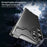 For Samsung Galaxy S25 Ultra Bumper Case Metal Frameless Shockproof Cover with Camera Lens Protector - Black - 6