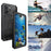 IP68 Waterproof Phone Case for iPhone 16 Pro Max Metal + Silicone Cover with Screen Protector - Black - 2