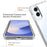 For Samsung Galaxy S25 Edge Case TPU PC 2 in 1 Dropproof Clear Phone Cover - 4